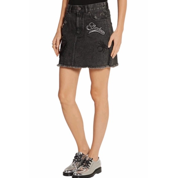 Marc Jacobs Embellished Denim Mini Skirt - RARE Size 27 - Picture 12 of 15